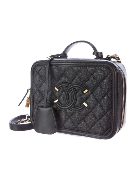 chanel filigree vanity case size|Chanel vanity bag 2021.